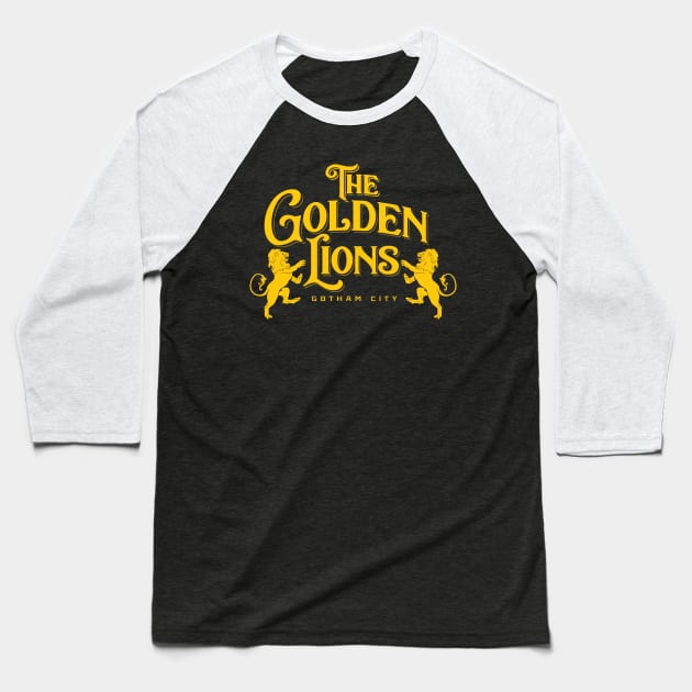 The Golden Lions Baseball T-Shirt by MindsparkCreative